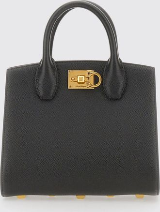 Ferragamo Borsa a mano in pelle a grana Ferragamo