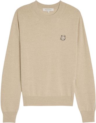 Maison Kitsuné Wool Regular Jumper - women - Merino - L - Neutrals