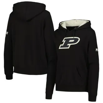 Stadium Athletic Womens Black Purdue Boilermakers Team Big Logo Pullover Hoodie at Nordstrom, Size Xx-Large