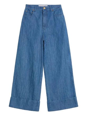 Valentino Garavani Lightweight wide-leg jeans - Blue