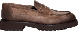 Doucal's Schoenen, Heren, Beige, 39 EU, Leer, Beige Loafer Moccasins