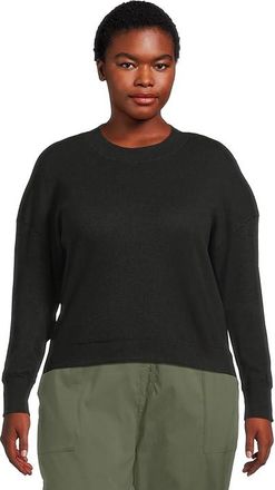 Prana Touchstone Long Sleeve Crew Womens Sweatshirt Black Heather : XL (Womens 12-14), Cotton/Elastane/Tencel