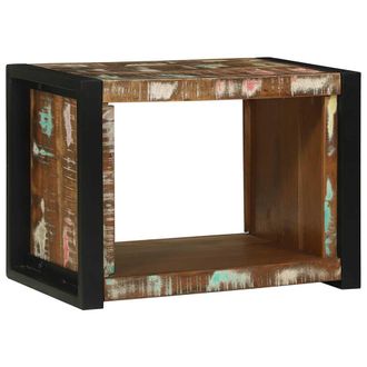 vidaXL Cubo De Pared Marr&oacute;n 55 X 35 X 40 Cm Madera S&oacute;lida Recuperada Vidaxl