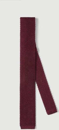 Brunello Cucinelli Silk knit tie in Amaranth Red at Nordstrom