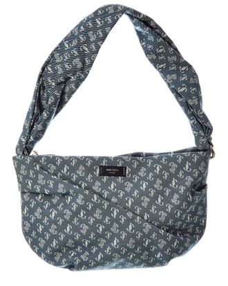 Jimmy Choo London Bonny Denim Shoulder Bag
