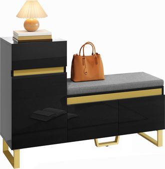 STILVORA Zapatero Con Amplio Espacio De Almacenamiento Para La Zona De Entrada, Mueble De Almacenamiento De Varios Niveles En Un Dise&ntilde;o Minimalista Moderno, Co
