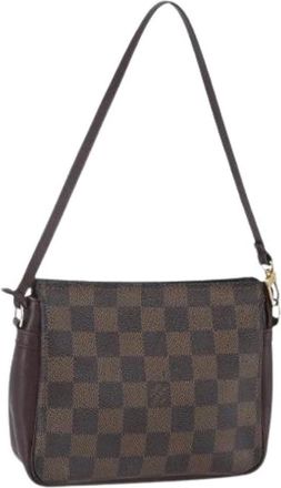 Louis Vuitton Pre-owned Shoulder Bags, female, Brown, Size: ONE SIZE Pre-owned Damier Ebene Pouch