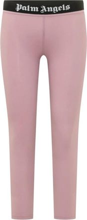 Palm Angels Classic Logo Sport Leggings - Dames - Trainingsleggings - Roze - S - Polyester - Fitness