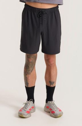 Roark Serrano 7 Drawstring Shorts in Black at Nordstrom, Size Medium