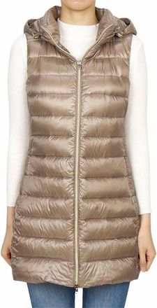 Herno Padded Puffer Vest In Platinum