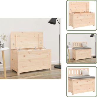 vidaXL The Living Store Panca 80x41x77 cm in Legno Massello di Pino - Scarpiera in legno