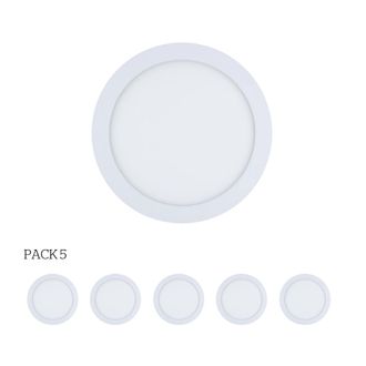 Forlight Forlight - Easy Circular - 5 Downlights Con Led Integrado 3000k Para Iluminar Hacia Abajo On/off &Oslash;30cm Color Blanco