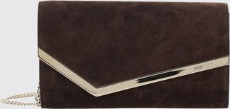 Jimmy Choo London Pochette Emmie in pelle scamosciata con tracolla a catena