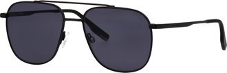 Tom Tailor Sonnenbrille TOM TAILOR Modell 675004, Herren, schwarz, metallic, Sonnenbrillen Sonnenbrille, Form Pilot, Logoschriftzug auf B&uuml;gel, Metallfassung