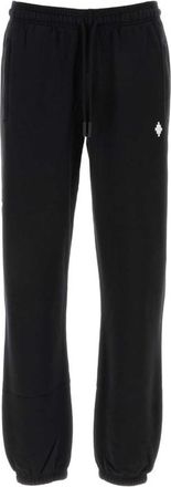 Marcelo Burlon Black Logo Regular Joggers