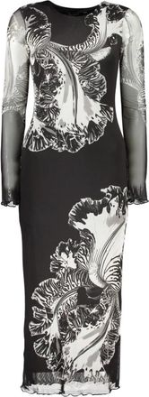 Desigual Jurk ontworpen door M. Christian Lacroix - Dames - Maxi kleedjes - Veelkleurig - XS - Polyester - Kleedjes