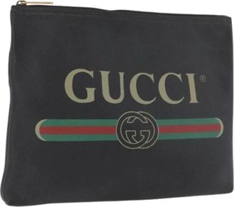 Gucci Pre-owned Clutches, female, Black, Size: ONE SIZE Pre-owned Vintage Clutch
