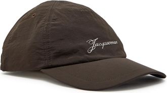 Jacquemus La Casquette Baluchon Logo Nylon cap - Dark Brown - 58 (M)
