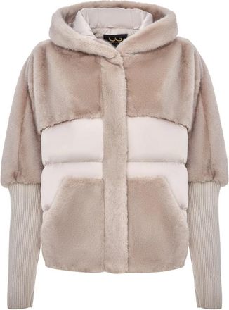 Cesare Gaspari Oversized Faux Fur Jas - Ivoor - Dames - Jassen - Beige - L - Wol - Jassen