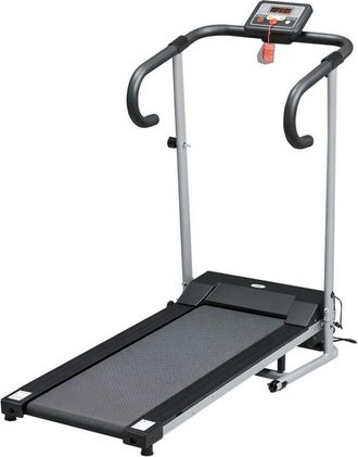HOMCOM Homcom - Cinta De Andar Plegable Cinta De Correr El&eacute;ctrica Velocidad De 1-10km/h Con Pantalla Lcd Y Carga M&aacute;x. 110 Kg Para Fitness Hogar Oficina 125x6