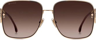 Etro Occhiali da sole con motivo paisley - Oro