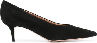 Gianvito Rossi 40mm Robbie suede pumps - women - Suede - 37 - Black