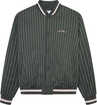 Les Deux Varsity Tech Pinstripe Jacket