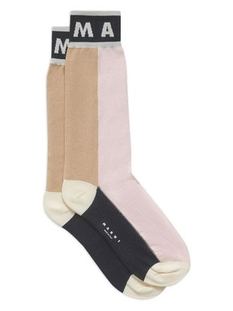 Marni jacquard socks - Pink