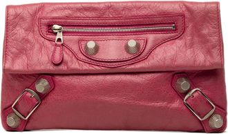 Balenciaga Pre-owned Balenciaga Lambskin Motocross Giant 21 Envelope Clutch Ladies HH2CV1YRRK9A5AR5