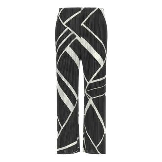 Issey Miyake Fold Line Broeken - Dames - Broeken - Veelkleurig - Maat: L Poliester