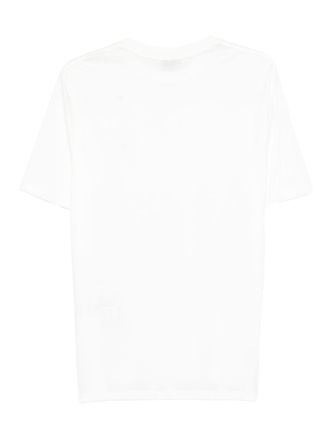 Emporio Armani Logo-Embroidered Cotton Blend T-shirt - White