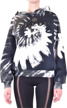 Philipp Plein Hoodie - Dames - Hoodies - Wit - S - Katoen - Hoodies & sweatvesten