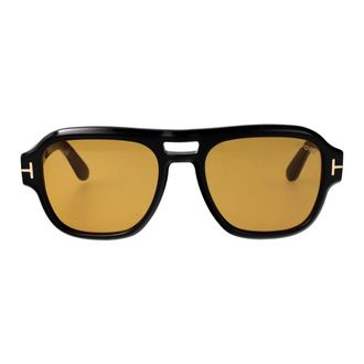 Tom Ford Mason-02 Zonnebril - Heren - Accessoires - Zwart - Maat: 54 MM