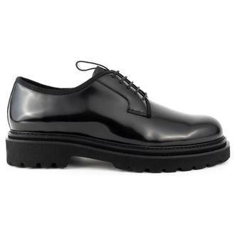 Sergio Moretti Laced Shoes, male, Black, 11 UK, Classic Black Formal Leather Shoes