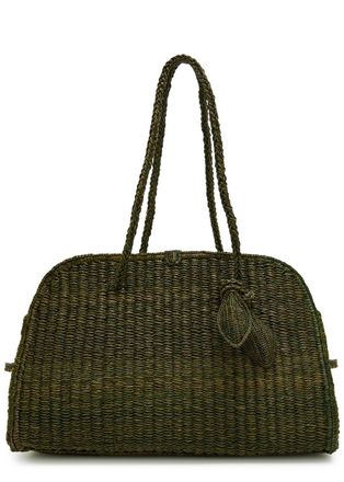 Jacquemus Le Turismo Raphia Raffia Tote bag - Green - One Size