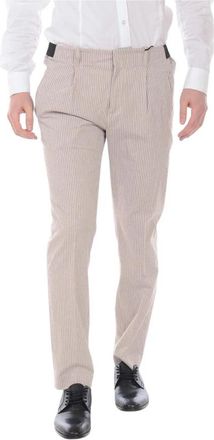 Daniele Alessandrini Jeans - Heren - Nette broeken - Beige - S - Katoen - Broeken