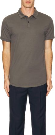 Cuts Shorts Sleeve Polo In Steel