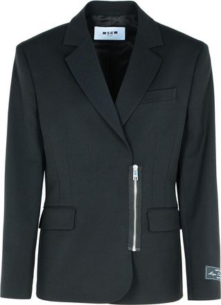 Msgm Black Polyester Blend Jacket
