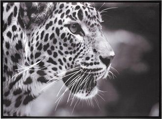 Atmosphera Atmosphera - Lienzo Estampado &laquo;l&eacute;opard&raquo; - Enmarcado 58 X 78 Cm Cr&eacute;ateur DInt&eacute;rieur