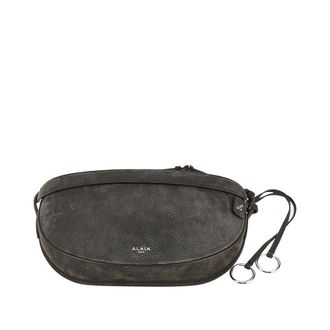 Alaia Nabuk leather East West bag Woman One Size