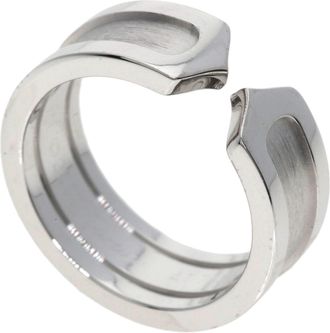 Cartier C2 White Gold (18K) Band Ring (Pre-Owned)