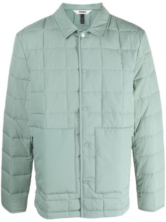 Rains Giacca-camicia con borchie - Verde