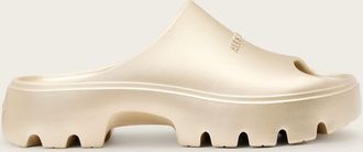 AllSaints Womens Polyurethane Eclipse Flatform Logo Sliders, Size: UK 4/ US 7/ EU 37