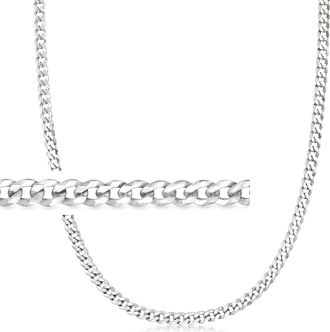 Ross-Simons Mens 5mm Sterling Silver Curb-Link Necklace