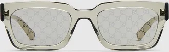 Gucci Rectangular Frame Sunglasses, Black