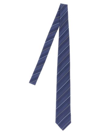 Brunello Cucinelli Blue Operated stripe tie