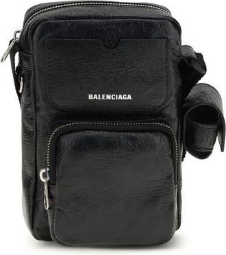 Balenciaga Superbusy Vertical Crossbody Bag Black
