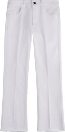 Fay Bootcut Jeans In White Cotton