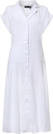 Polo Ralph Lauren Shirt Dress - Dames - Shirt Kleedjes - Wit - S - Katoen - Kleedjes