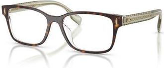 Tory Burch 53mm Rectangle optical glasses in Tortoise at Nordstrom